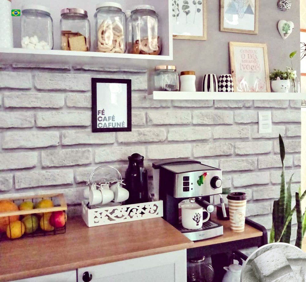 Cocina con ladrillo